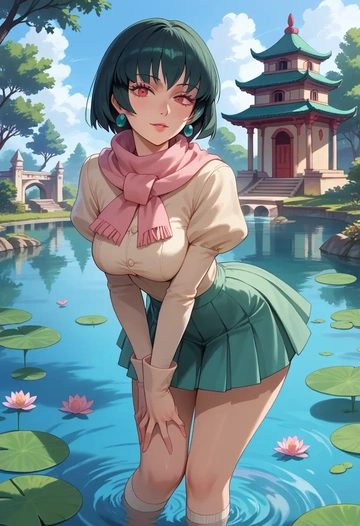 pokemon,sabrina_(pokemon),spring,student uniform,blouse  - AI generated anime art