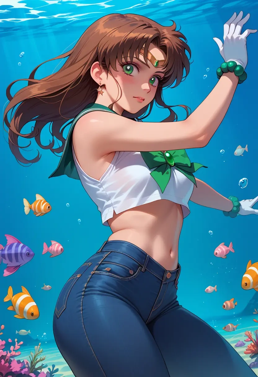 bishoujo_senshi_sailor_moon,sailor_jupiter,crop top  - 