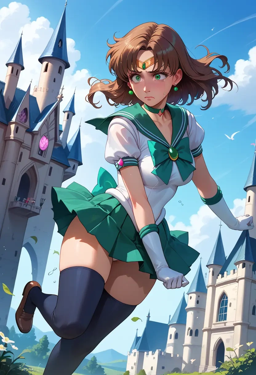 bishoujo_senshi_sailor_moon,sailor_jupiter,jk uniform, stockings  - 