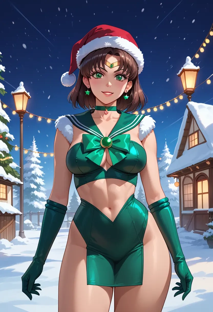 bishoujo_senshi_sailor_moon,sailor_jupiter,Christmas,dress  - 