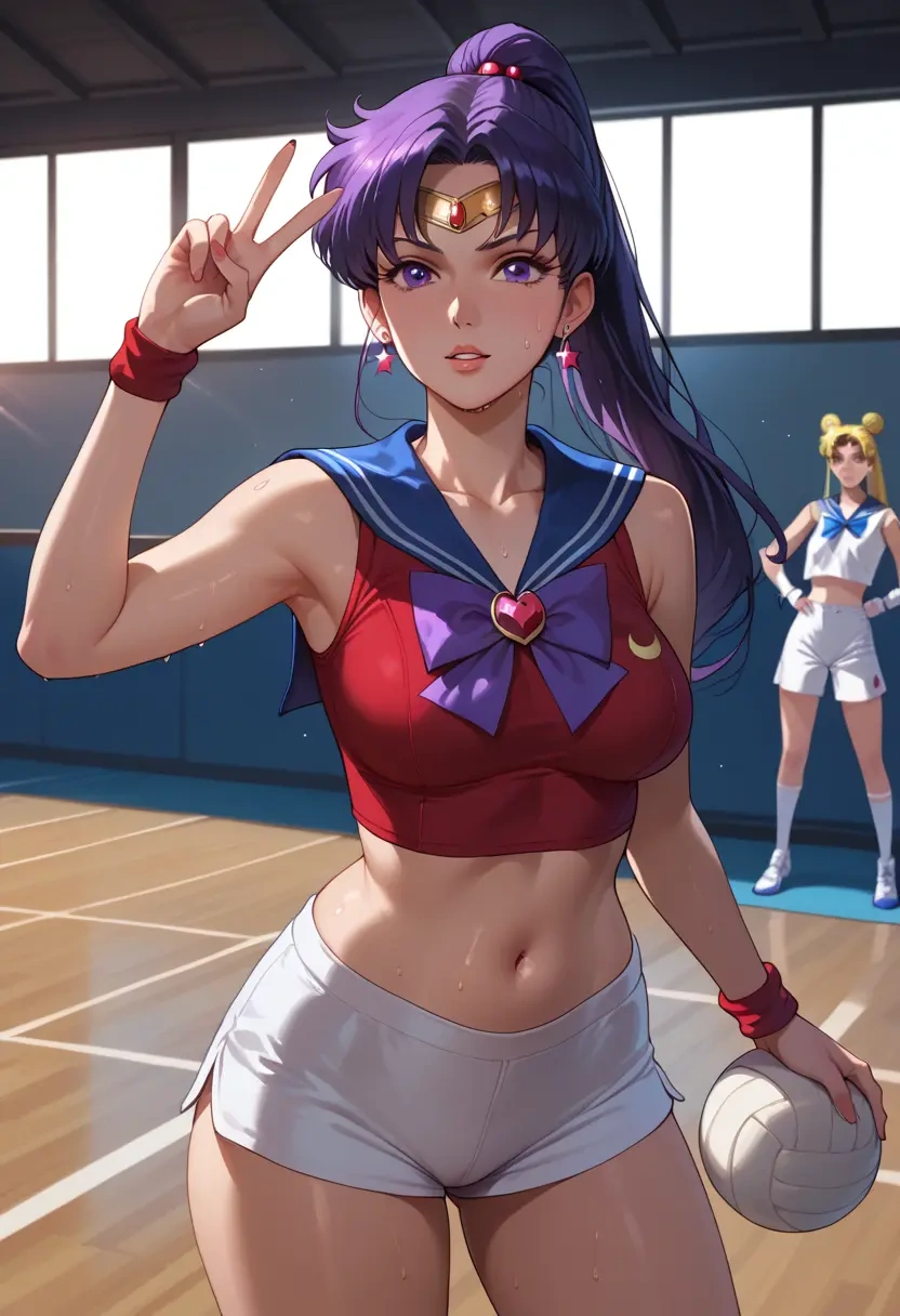 bishoujo_senshi_sailor_moon,sailor_mars,volleyball uniform  - 