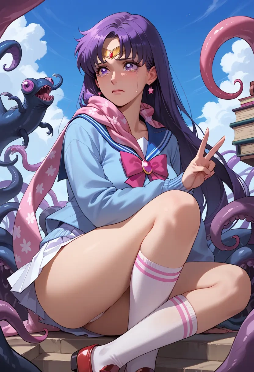 bishoujo_senshi_sailor_moon,sailor_mars,spring,student uniform,cardigan  - 