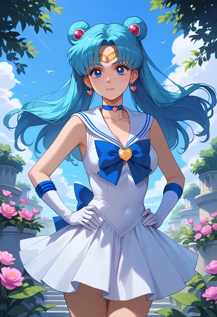 bishoujo_senshi_sailor_moon,sailor_mercury,dress,halter,layered tulle  - 