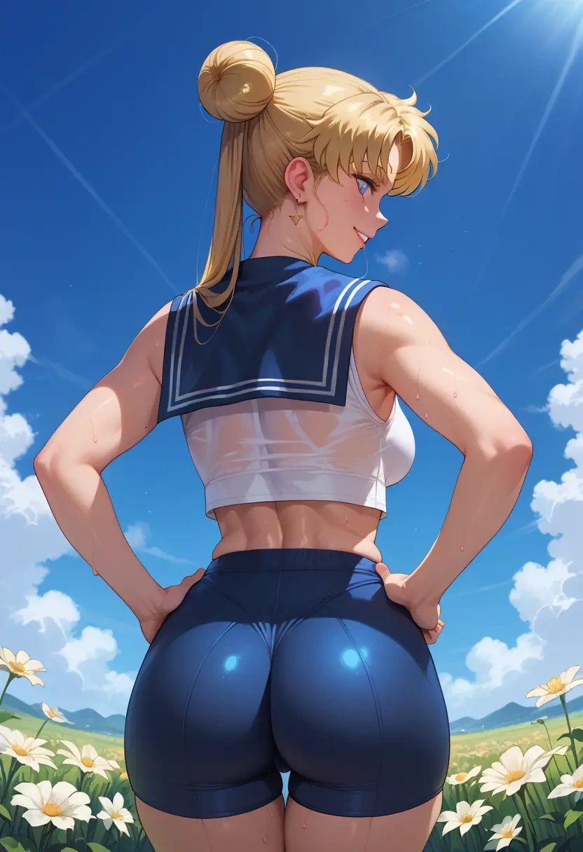 bishoujo_senshi_sailor_moon,sailor_venus,yoga shorts  - 