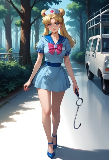 bishoujo_senshi_sailor_moon,sailor_venus,nurse  - AI generated anime art