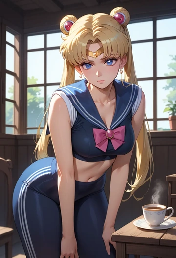 bishoujo_senshi_sailor_moon,sailor_venus,athletic,track suit  - AI generated anime art