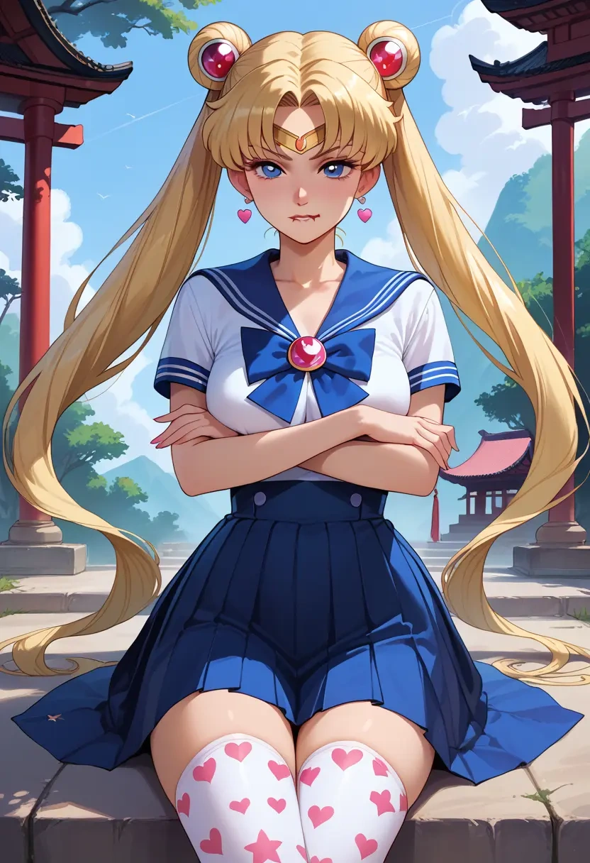 bishoujo_senshi_sailor_moon,sailor_venus,shirt dress,belted,stockings  - 