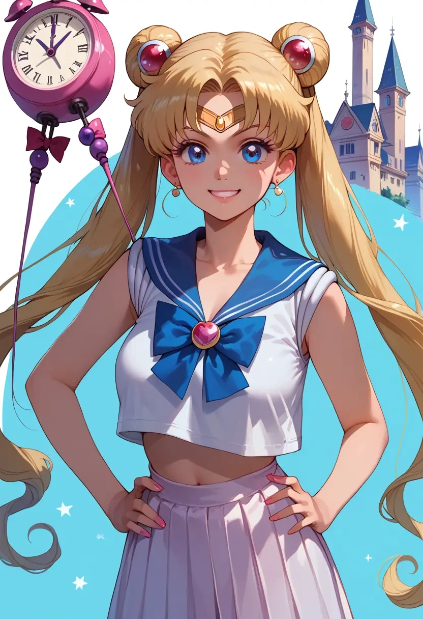 bishoujo_senshi_sailor_moon,sailor_venus,tank top,drawstring pants  - 