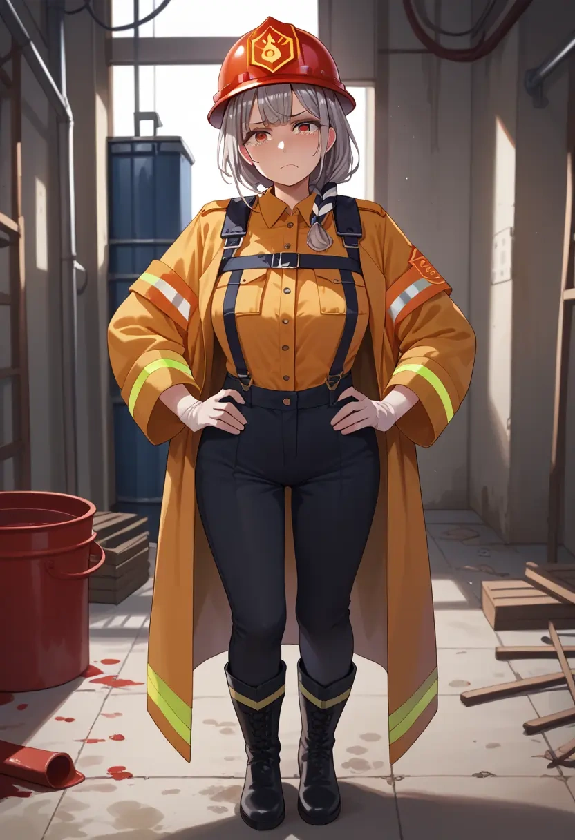 hololive,sakamata_chloe,firefighter  - 