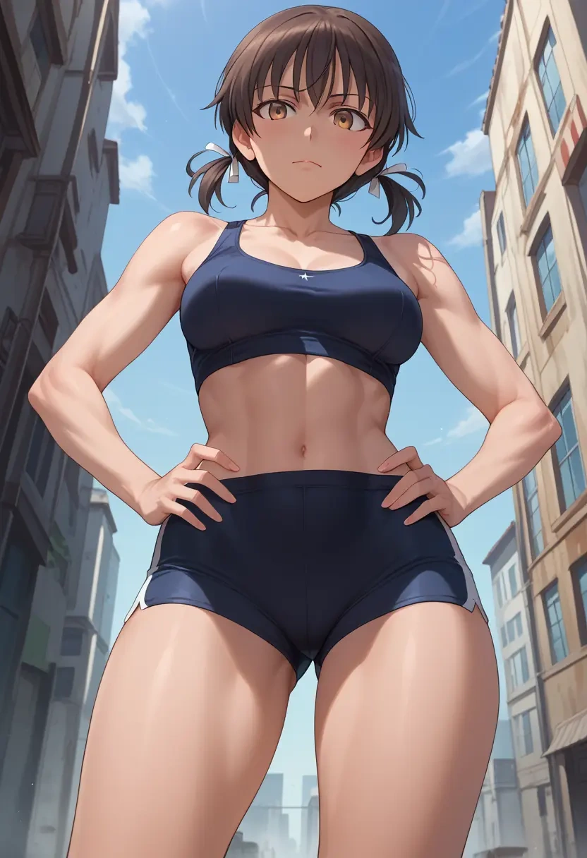 world_witches_series,sakamoto_mio,yoga shorts  - 