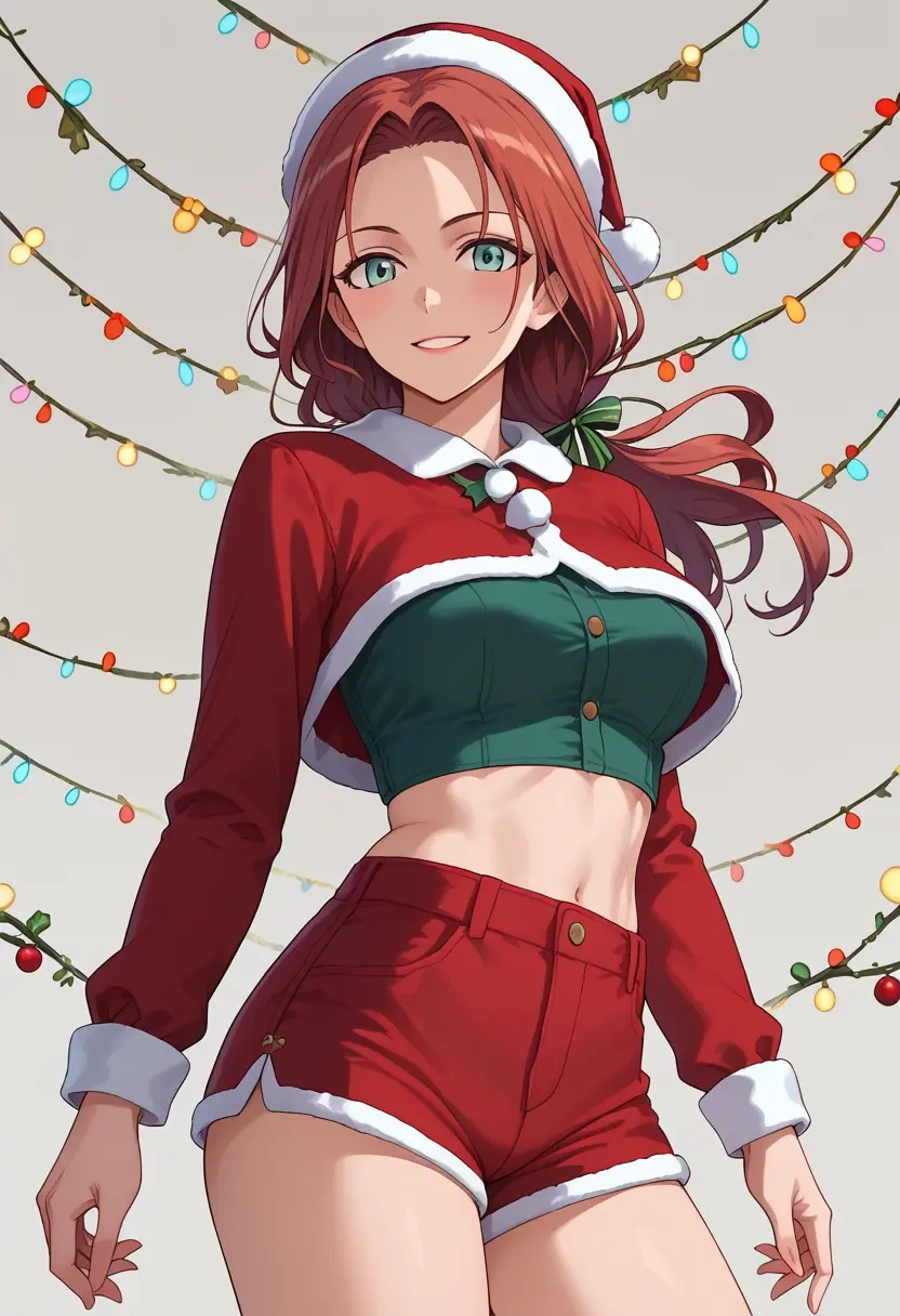 world_witches_series,sakamoto_mio,Christmas,red velvet shorts  - 