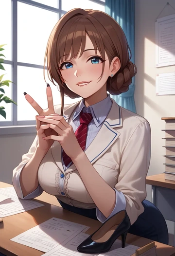 idolmaster,sakuma_mayu,OL  - AI generated anime art