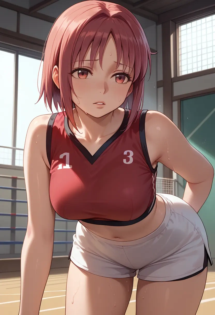 mahou_shoujo_madoka_magica,sakura_kyoko,volleyball uniform  - 