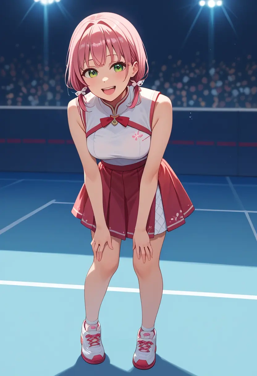 hololive,sakura_miko_(1st_costume),tennis skirt  - 