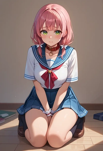 hololive,sakura_miko,sailor, uniform  - AI generated anime art