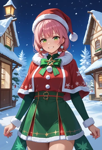 hololive,sakura_miko,Christmas,dress  - AI generated anime art