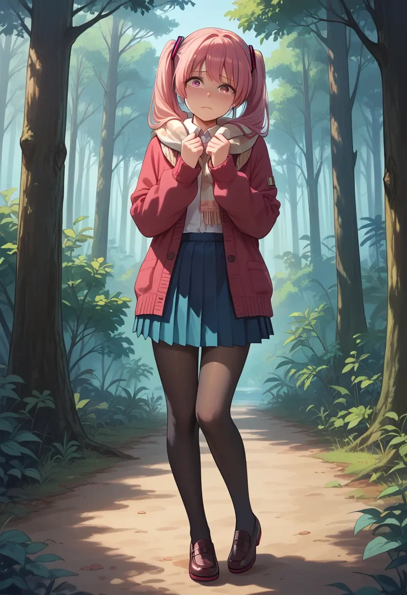 vocaloid,sakura_miku,winter,student uniform,cardigan  - 