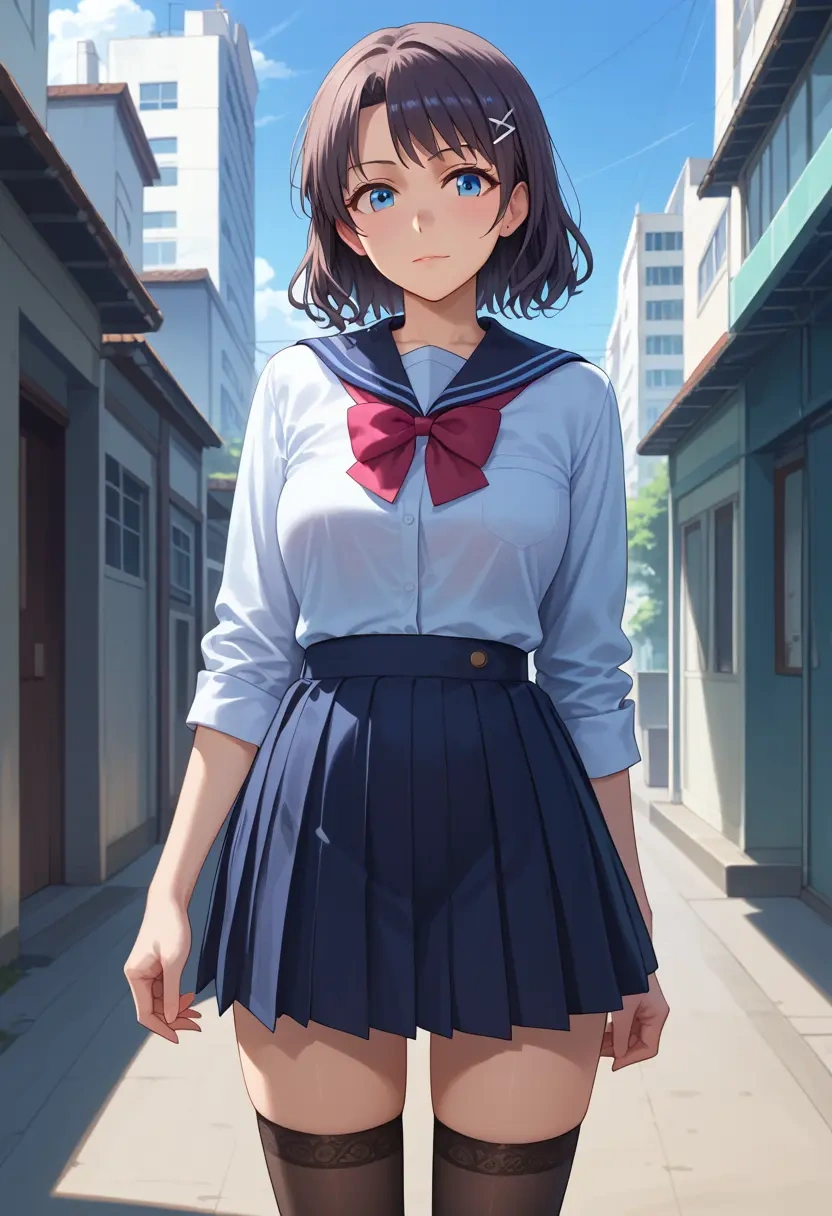 seishun_buta_yarou,sakurajima_mai,jk uniform, stockings  - 