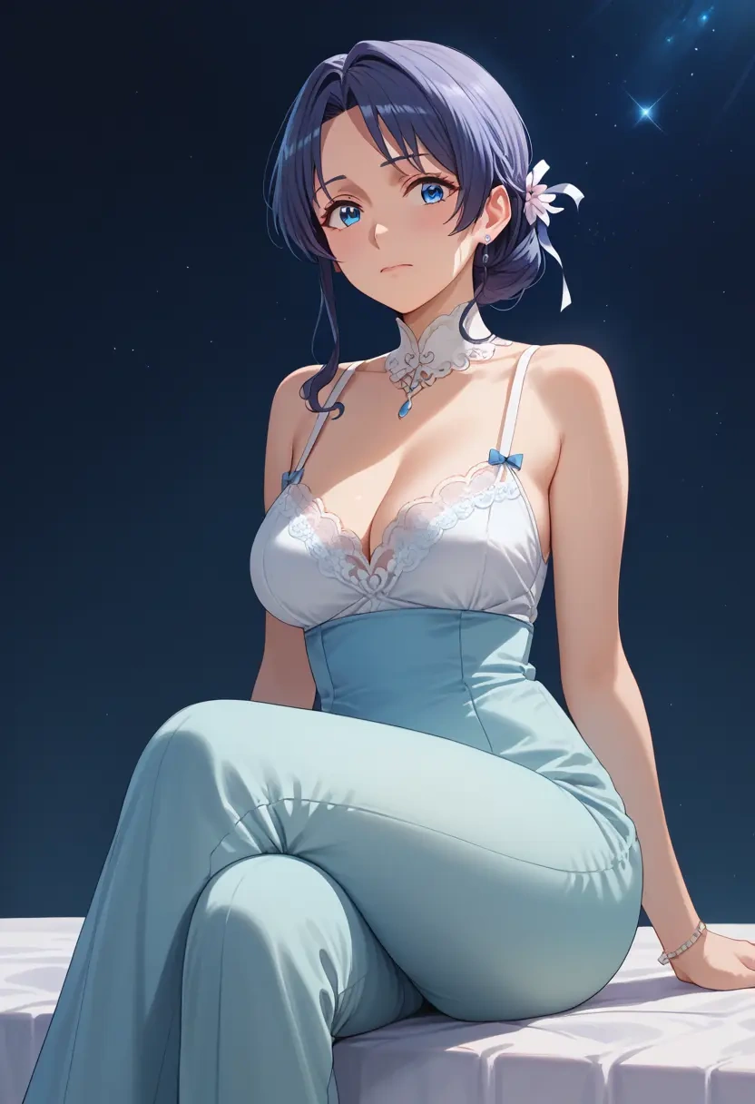 seishun_buta_yarou,sakurajima_mai,pants,wide-leg,strappy top  - 