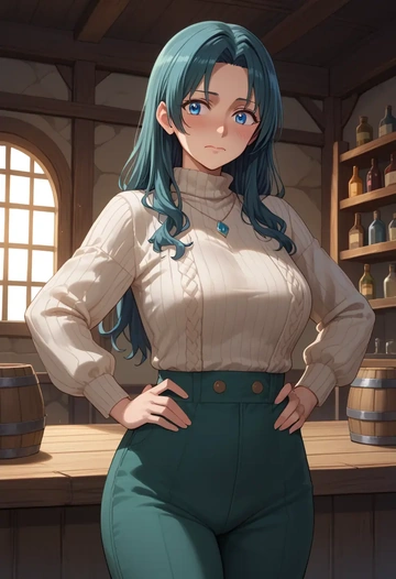 seishun_buta_yarou,sakurajima_mai,sweater  - AI generated anime art