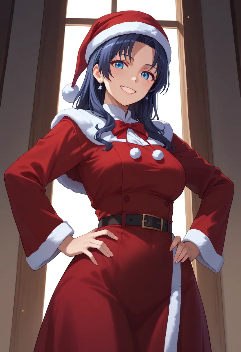 seishun_buta_yarou,sakurajima_mai,Christmas,red velvet dress  - 