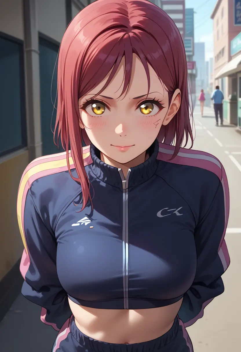 love_live,sakurauchi_riko,athletic,track suit  - 