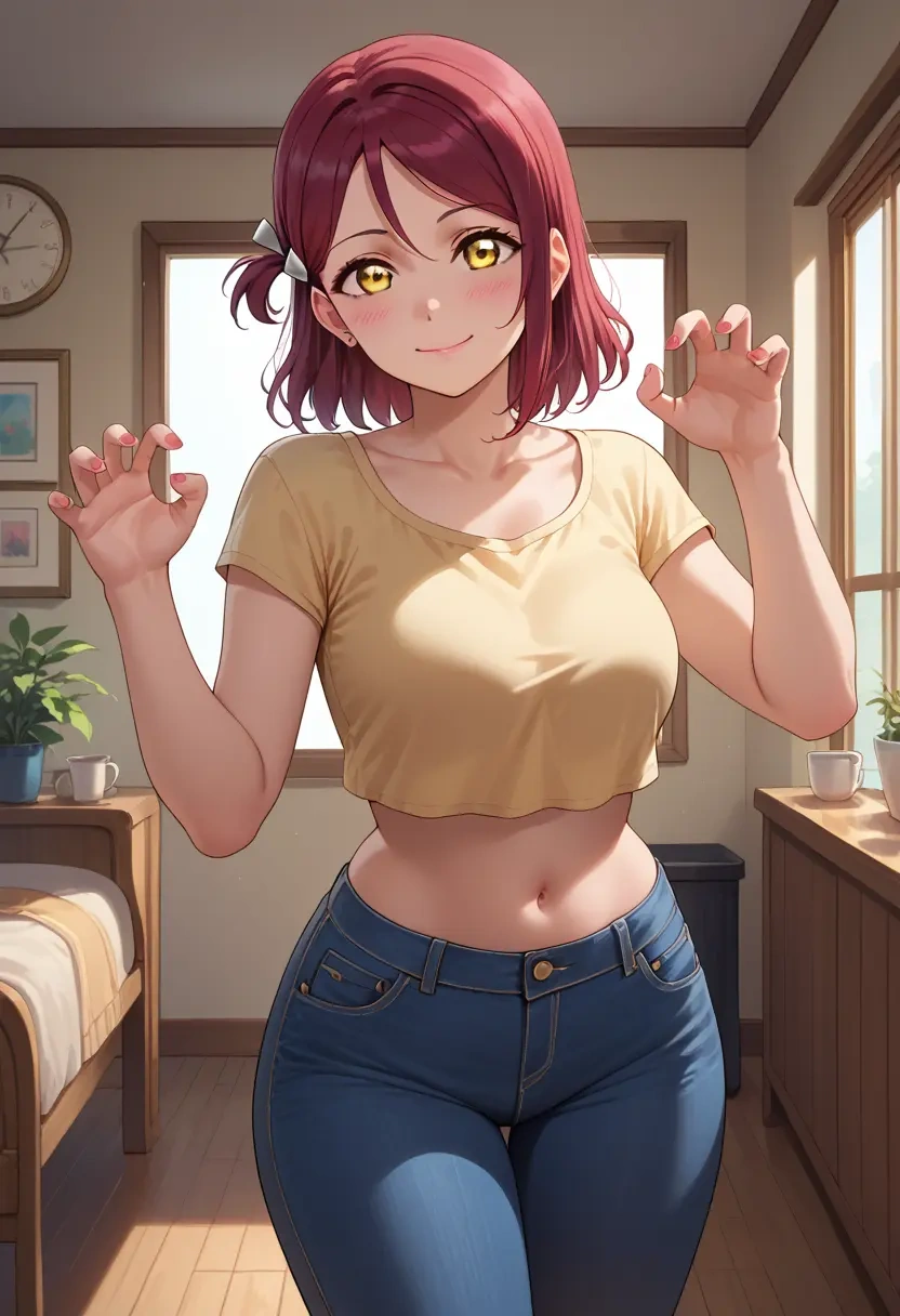 love_live,sakurauchi_riko,crop top  - 