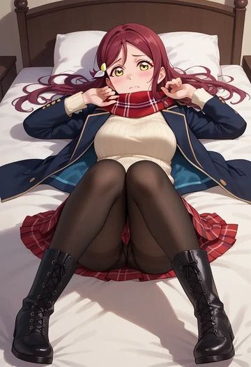 love_live,sakurauchi_riko,winter,student uniform,fur-collared jacket  - AI generated anime art