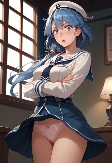 kantai_collection,samidare_(kancolle),lingerie  - AI generated anime art