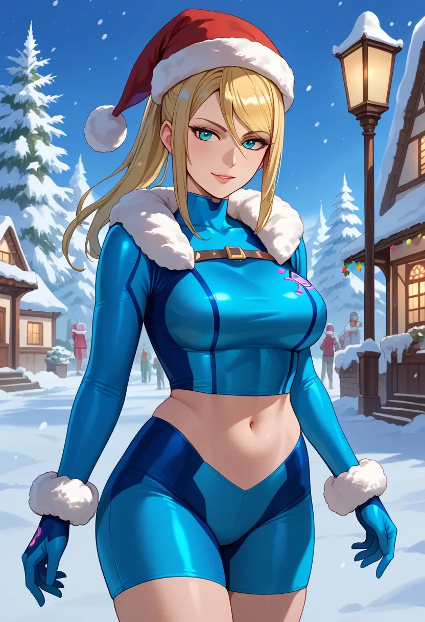 metroid,samus_aran,Christmas,dress  - 