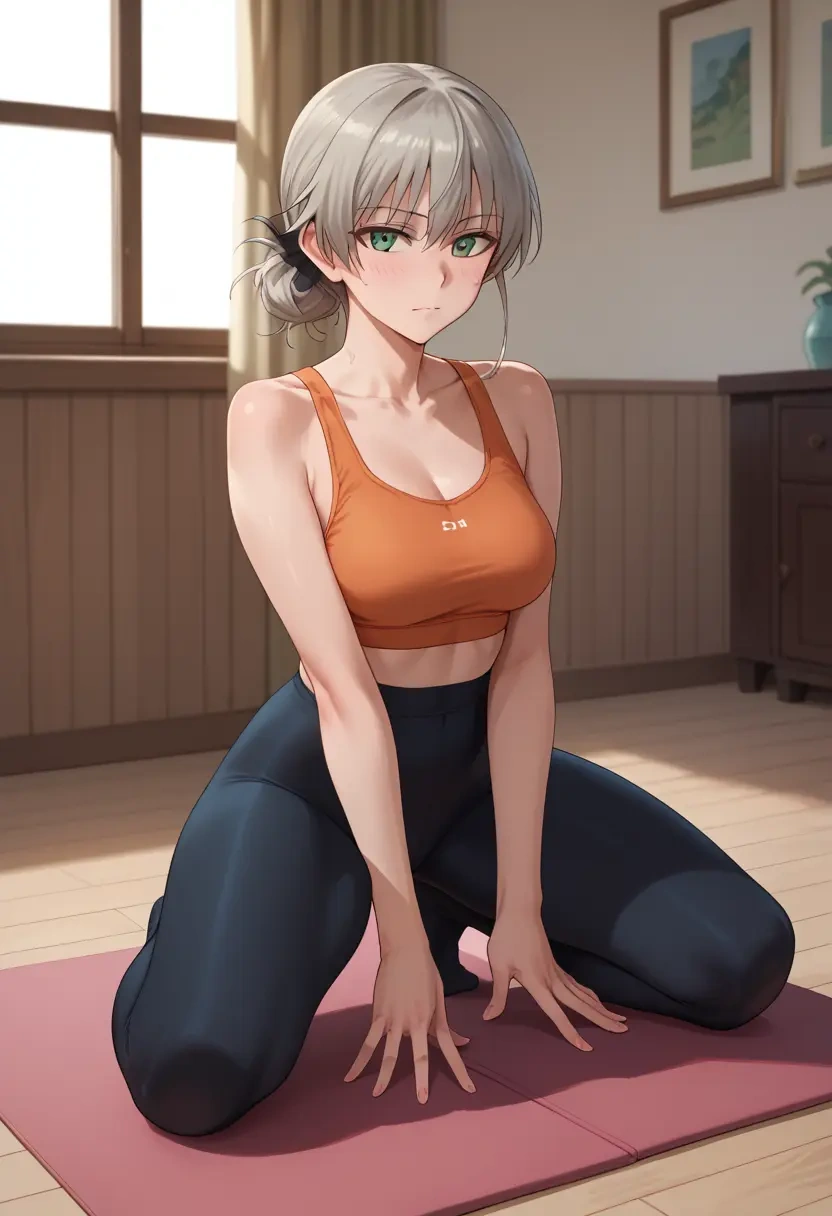 world_witches_series,sanya_v._litvyak,leggings,yoga  - 