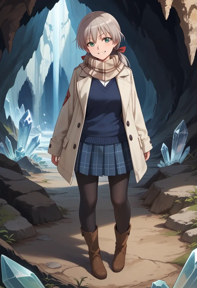 world_witches_series,sanya_v._litvyak,winter,student uniform,down jacket  - 