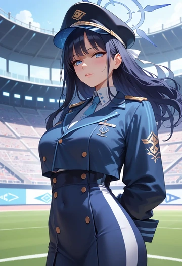 blue_archive,saori_(blue_archive),athletic  - AI generated anime art