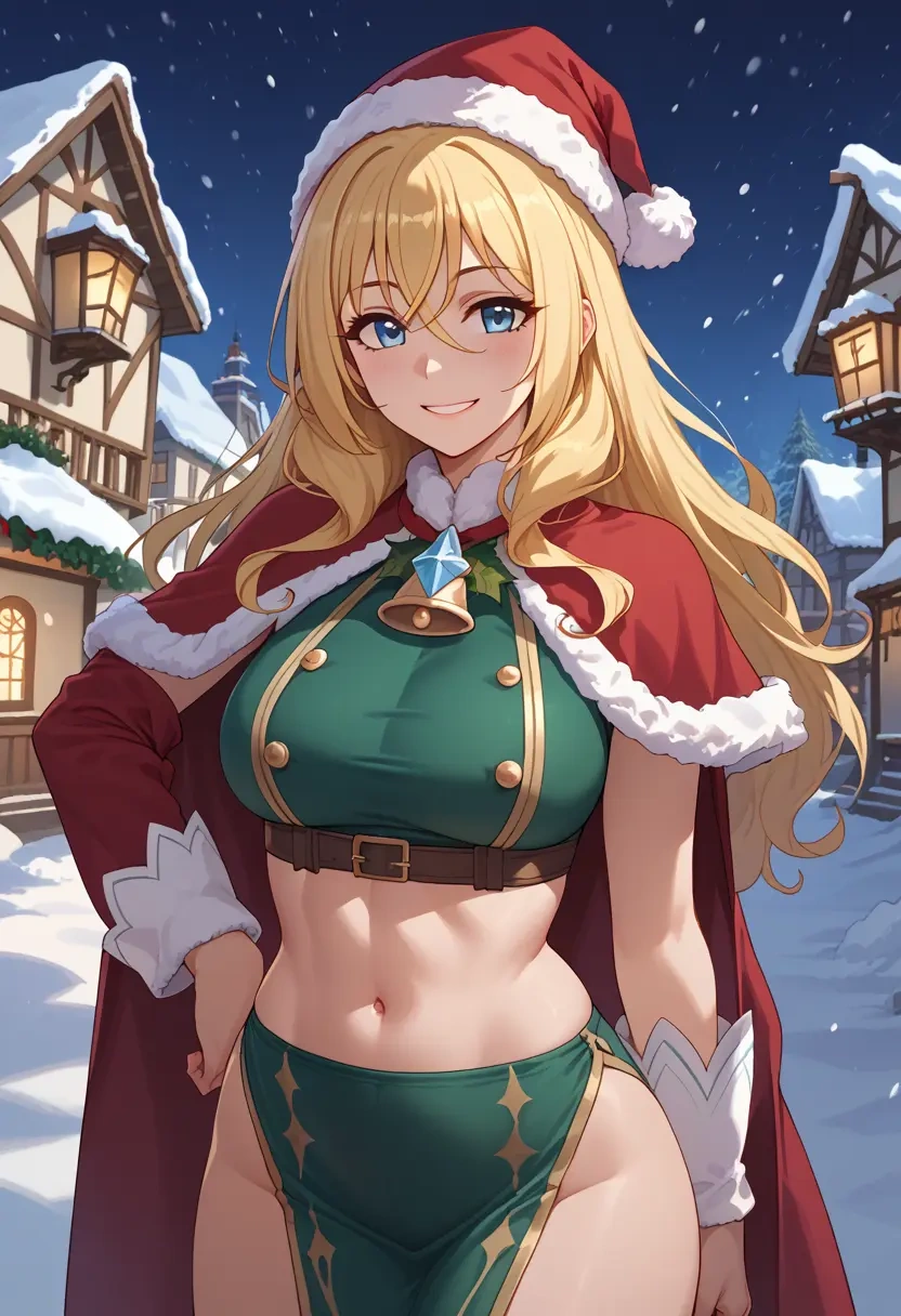 princess_connect,saren_(princess_connect),Christmas,dress  - 