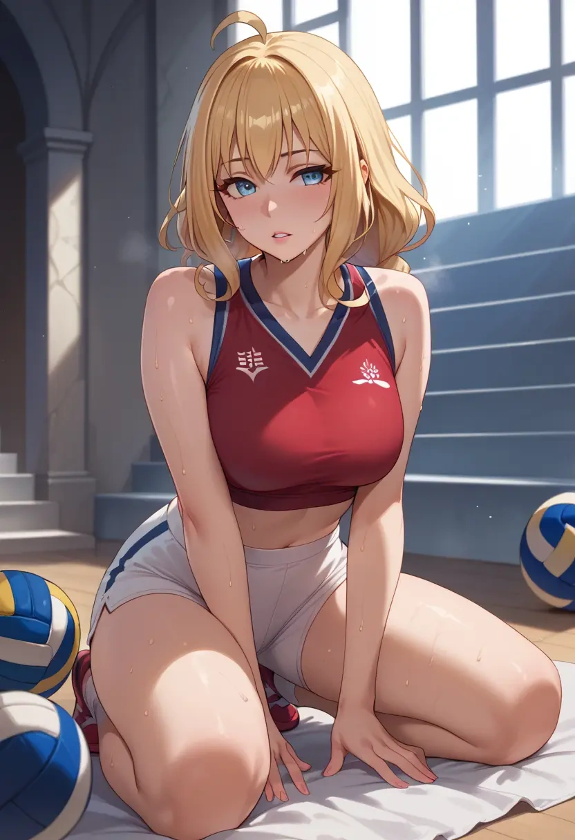 princess_connect,saren_(princess_connect),volleyball uniform  - 