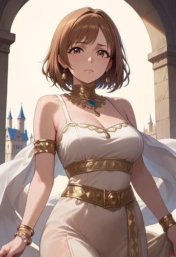 idolmaster,sasaki_chie,Egyptian  - AI generated anime art