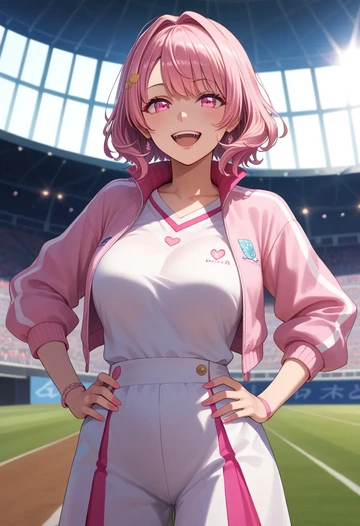 nijisanji,sasaki_saku,athletic  - AI generated anime art