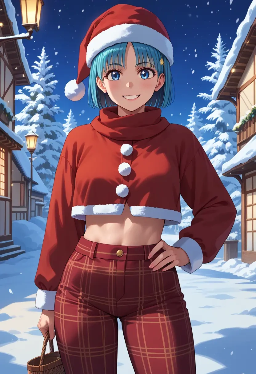 toaru_majutsu_no_index,saten_ruiko,Christmas,plaid trousers  - 