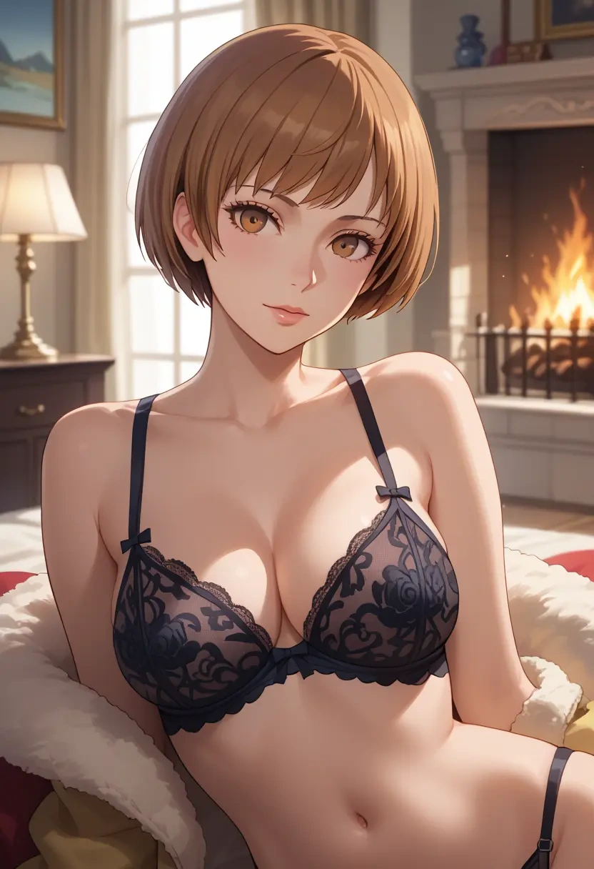 persona,satonaka_chie,lingerie  - 