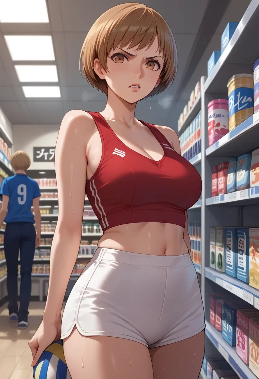 persona,satonaka_chie,volleyball uniform  - 