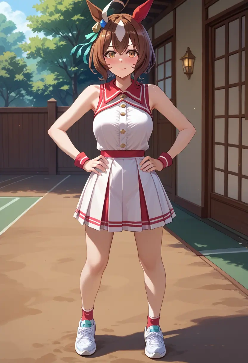 umamusume,satono_diamond_(umamusume),tennis skirt  - 