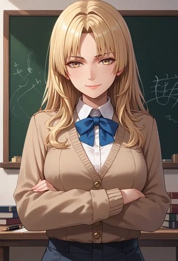 kantai_collection,satsuki_(kancolle),teacher, sweater  - AI generated anime art