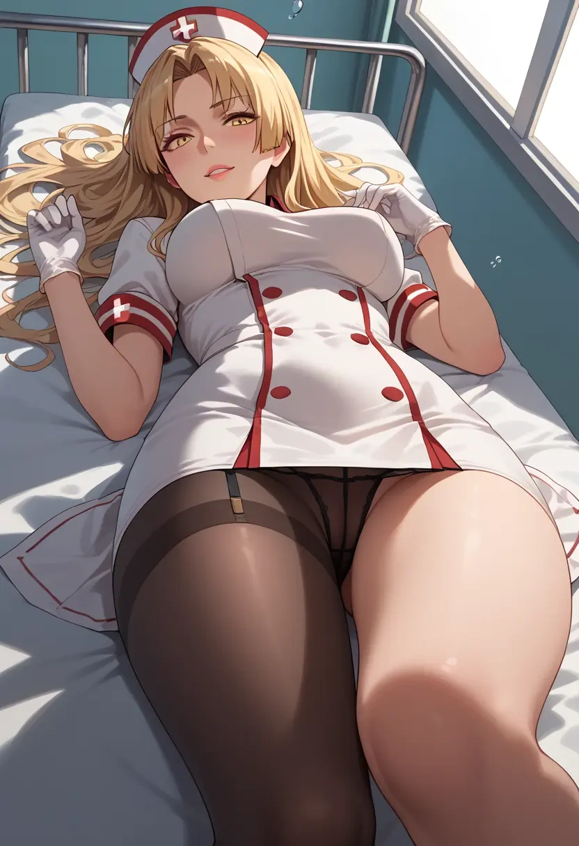 kantai_collection,satsuki_(kancolle),nurse pantyhose,mini skirt, sexy  - 