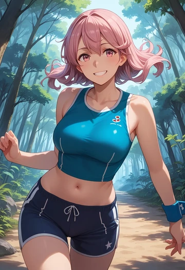 kantai_collection,sazanami_(kancolle),athletic,shorts,sexy  - AI generated anime art