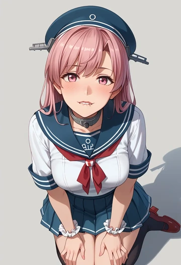 kantai_collection,sazanami_(kancolle),sailor, uniform  - AI generated anime art