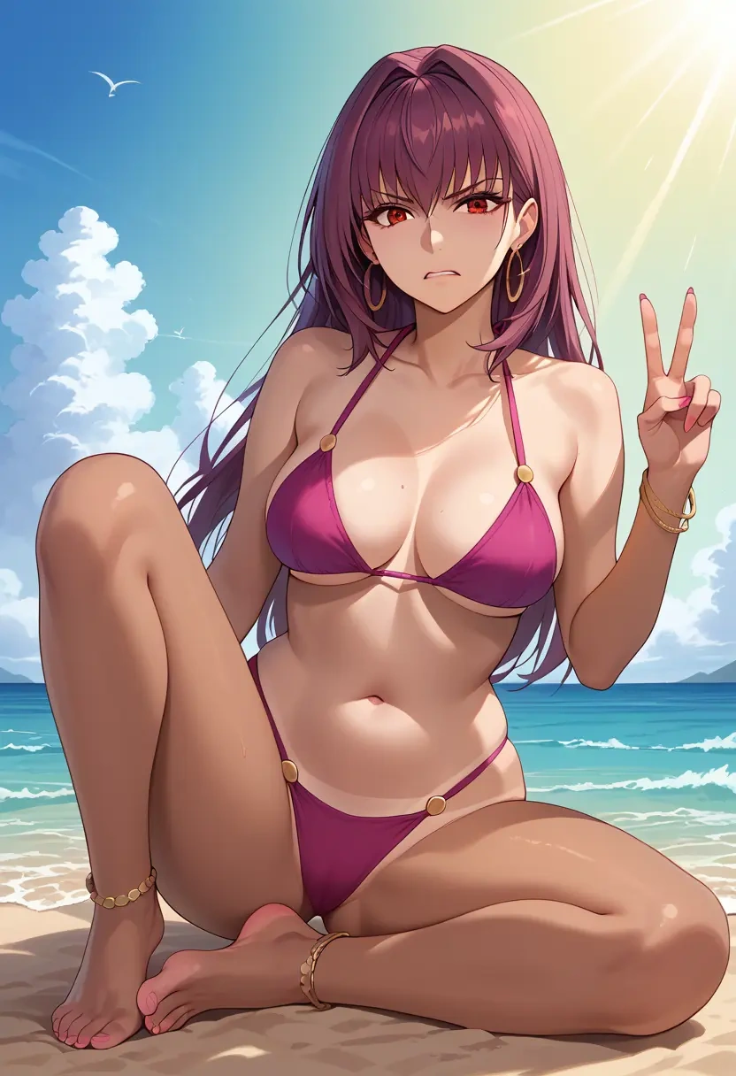 fate_(series),scathach_(fate),bikini  - 