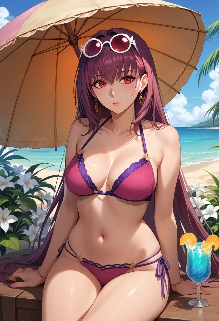 fate_(series),scathach_(fate),bikini  - 