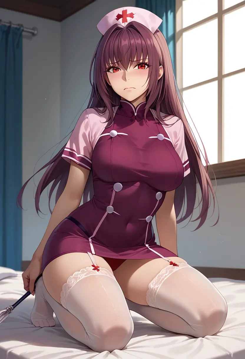 fate_(series),scathach_(swimsuit_assassin)_(fate),nurse,stockings,sexy,panties  - 