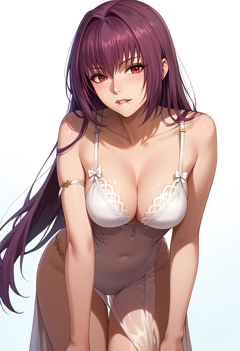 fate_(series),scathach_(swimsuit_assassin)_(fate),silk slip dress  - 