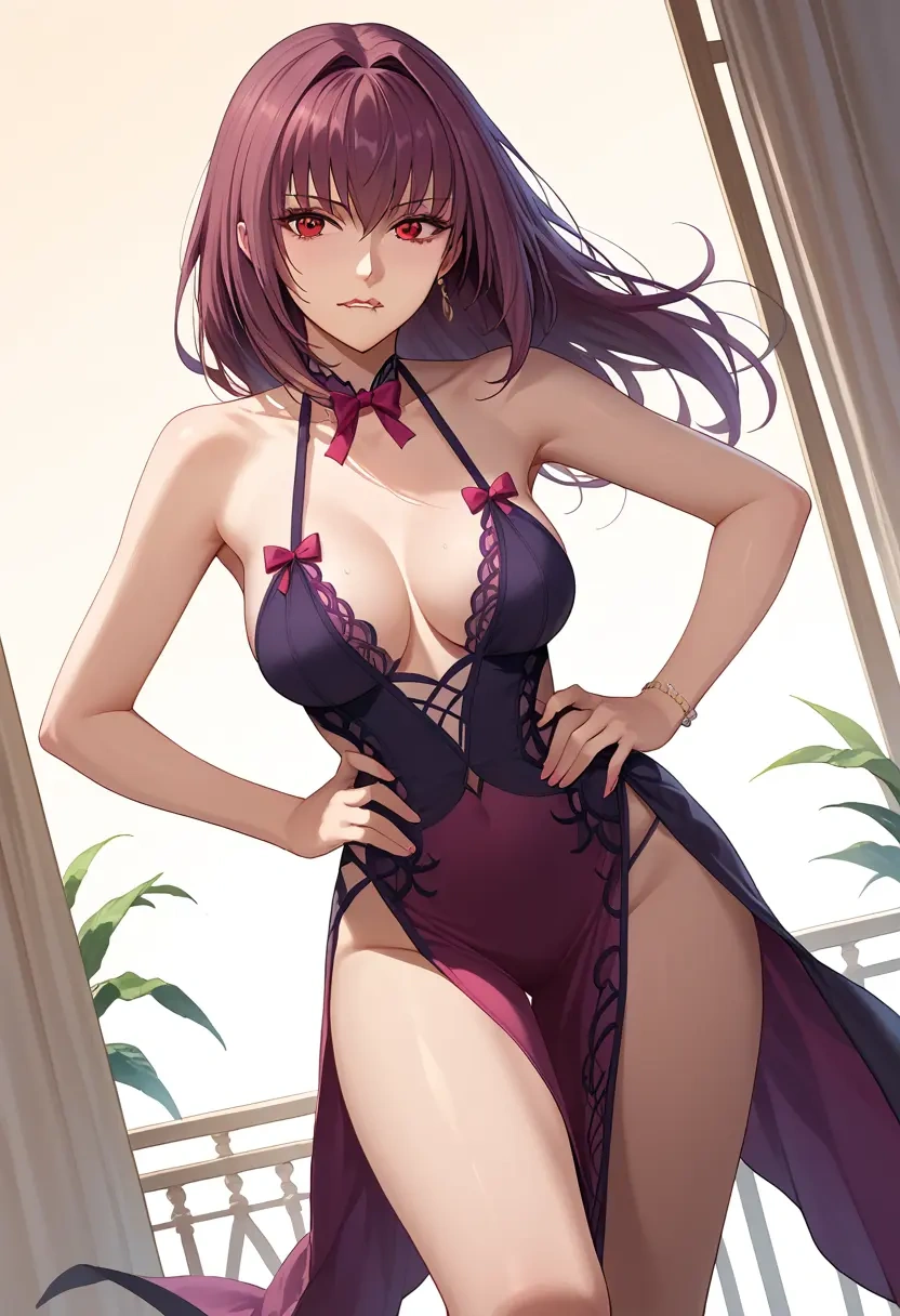 fate_(series),scathach_(swimsuit_assassin)_(fate),nightdress  - 